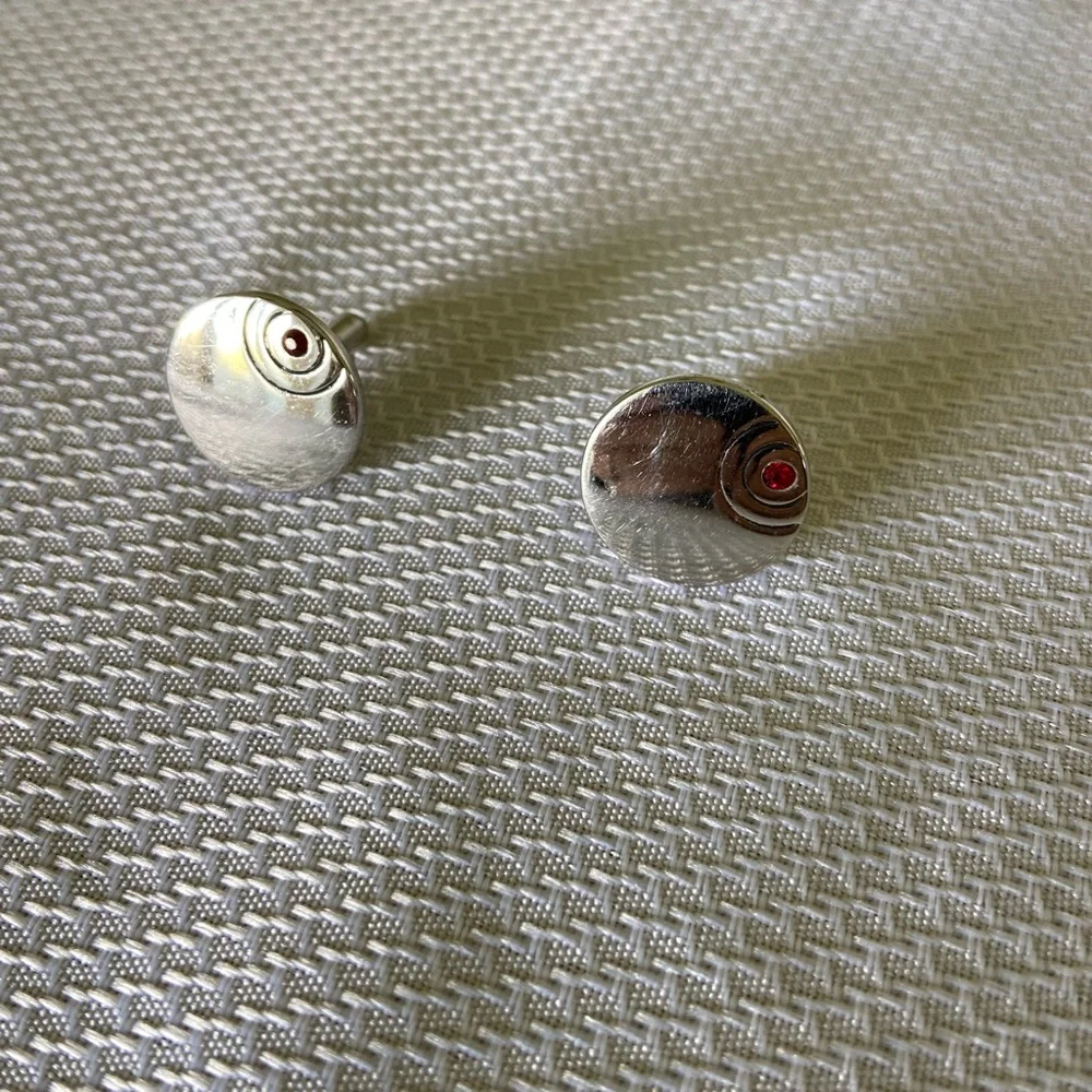 Swank Mid Century Mens Cufflinks Circle